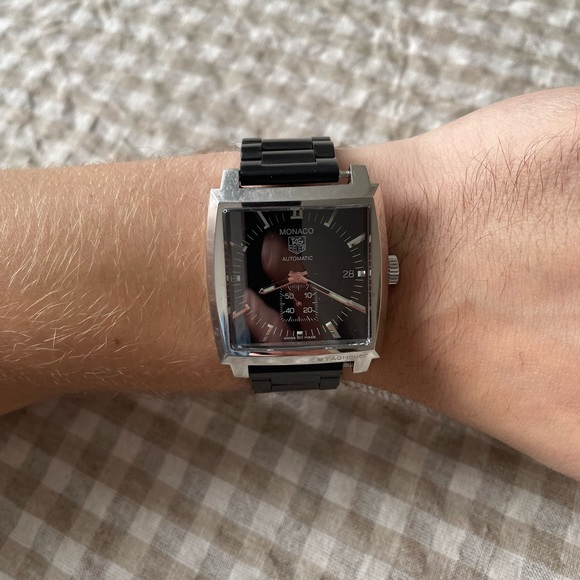 *SOLD* Tag Heuer Monaco Automatic + 3 straps - Picture 9 of 17